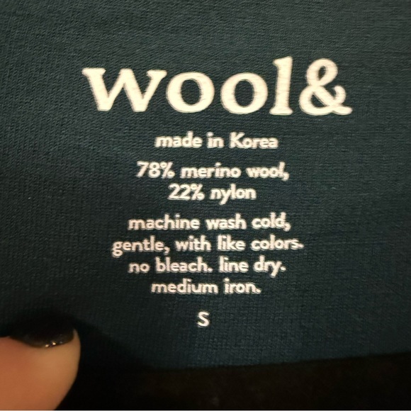 Wool& Eliza Swing Dress Merino Wool Blend Elegant Long Sleeve Dress - Picture 4 of 4